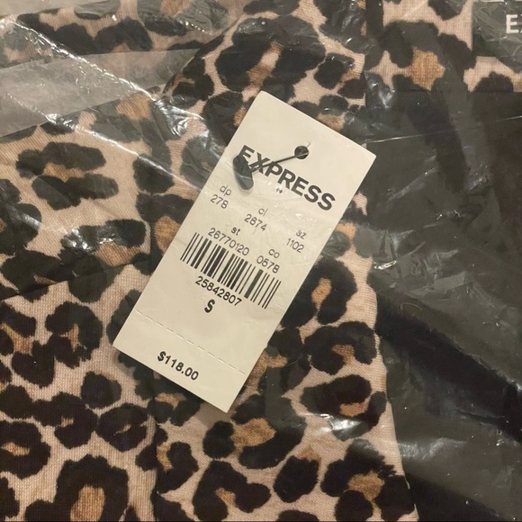 Express Leopard Boyfriend Blazer NWT Small - Picture 6 of 8
